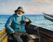 Michael Ancher Fisherman from Skagen Spain oil painting artist